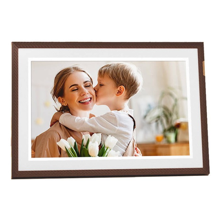 Cyfrowa ramka na zdjęcia Arzopa D10 (ciemny brąz) 10.1"