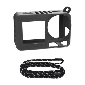 Silikonowe etui z paskiem Sunnylife OA5-BHT885-D do ACTION 5 PRO (czarny)