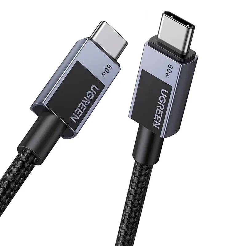Kabel USB-C do USB-C Ugreen L524, 60W, PD, 2m (szary)
