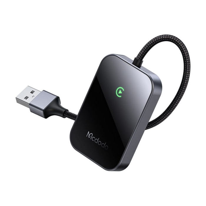 Bezprzewodowy adapter CarPlay z kablem USB McDodo CA-7210 czarny