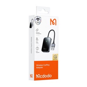 Bezprzewodowy adapter CarPlay z kablem USB McDodo CA-7210 czarny