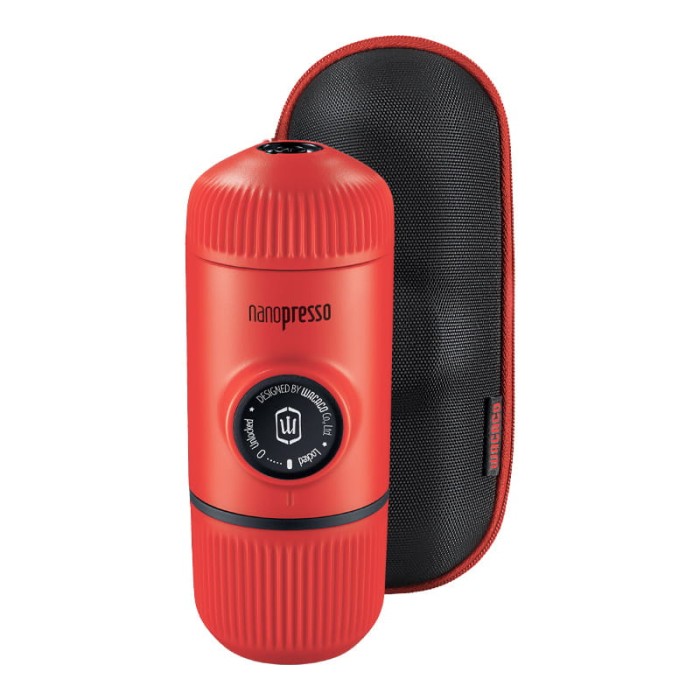 Przenośny ekspres do kawy WACACO Nanopresso Lava Red + Etui