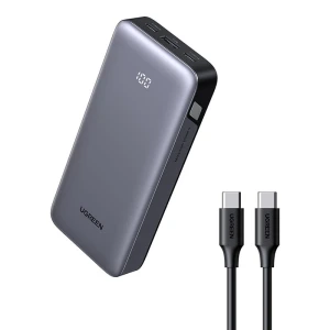 Powerbank 20000mAh Ugreen PB532, USB 2x USB-C, 30W (szary)