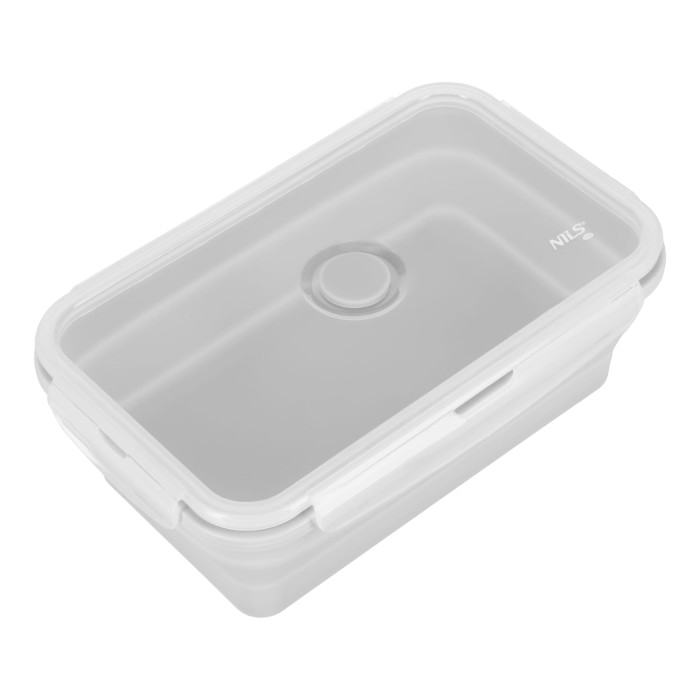 POJEMNIK / LUNCH BOX SKŁADANY SZARY 1200ML NILS CAMP NC4105
