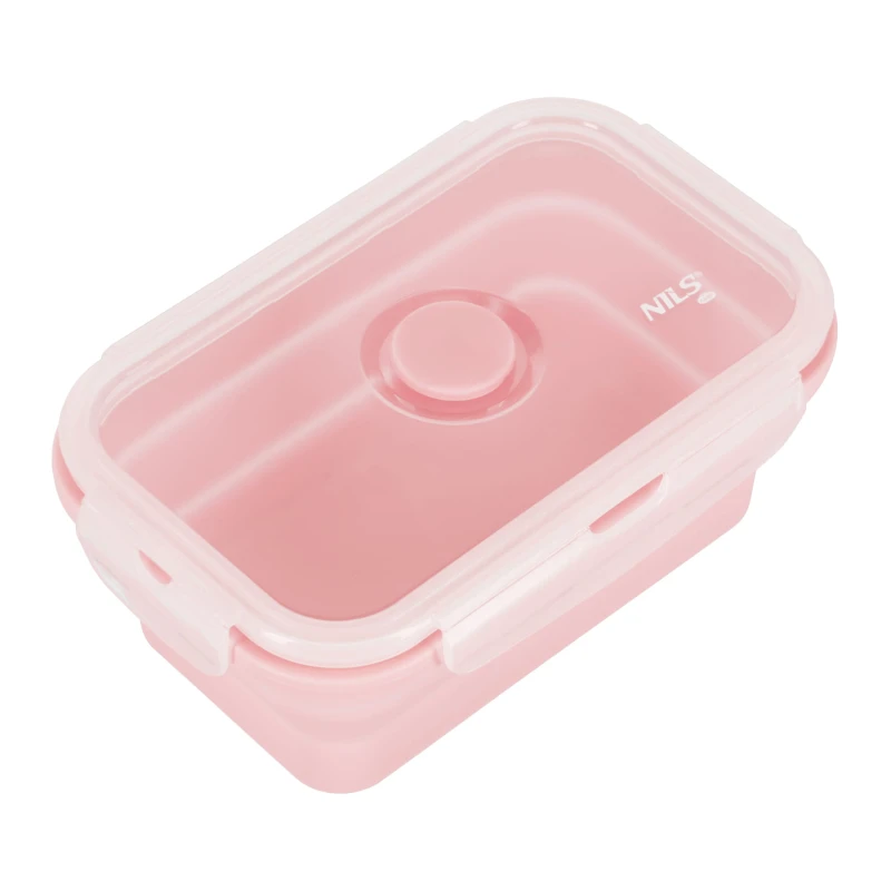 POJEMNIK / LUNCH BOX SKŁADANY RÓŻOWY 500ML NILS CAMP NC4105