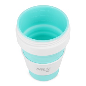 KUBEK SILIKONOWY SKŁADANY 355ML MIĘTOWY NILS CAMP NC4103