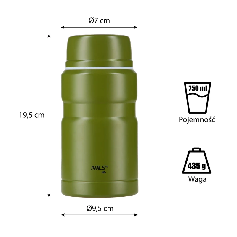 TERMOS ZESTAW 750ML NILS CAMP NCT02