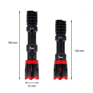 LATARKA LED USB-C, 1x 18650, 1000 LM NILS CAMP NC0004