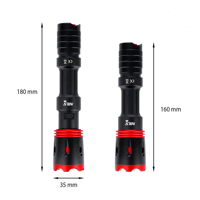 LATARKA LED USB-C, 1x 18650, 1000 LM NILS CAMP NC0004