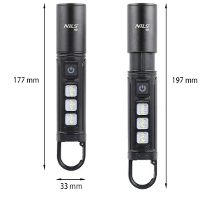 LATARKA LED USB 800 LM NILS CAMP NC0003