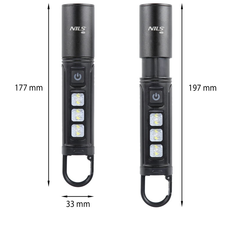LATARKA LED USB 800 LM NILS CAMP NC0003