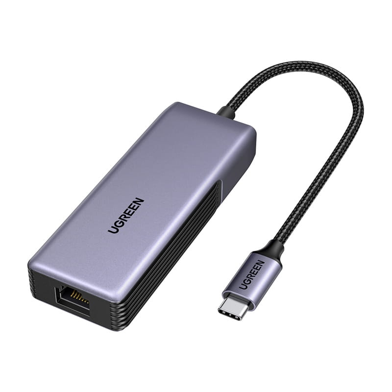 Adapter sieciowy Ugreen UGCM848USB-C do RJ45 , 5GbE (czarny)