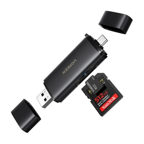 Czytnik kart USB-C/USB-A 2w1 Ugreen CM803, SD+TF 312MB/s