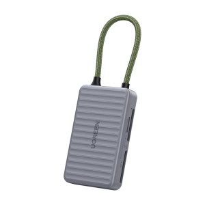 Czytnik kart USB-C Ugreen CM868, 2xSD 1xTF 170MB/s (szary)