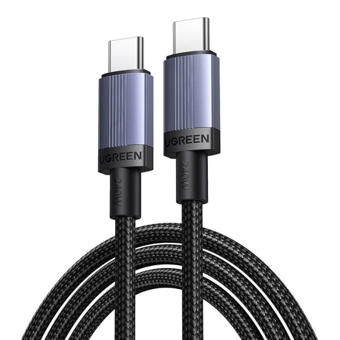Kable USB-C do USB-C Ugreen L528, 240W, 3m (szary)