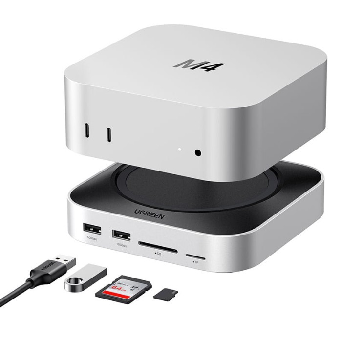 Stacja dokująca 11 w 1 Ugreen CM841 , USB-C (szara)