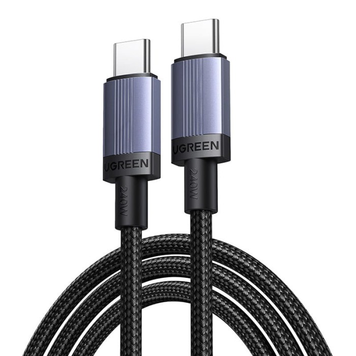 Kabel USB-C do USB-C Ugreen L528, 100 W, 0.5m (szary)