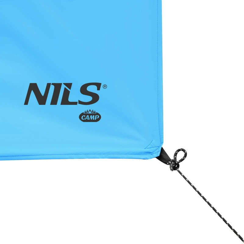 TARP PŁACHTA BIWAKOWA KEMPINGOWA 230X140 CM NIEBIESKI NILS CAMP NC17111