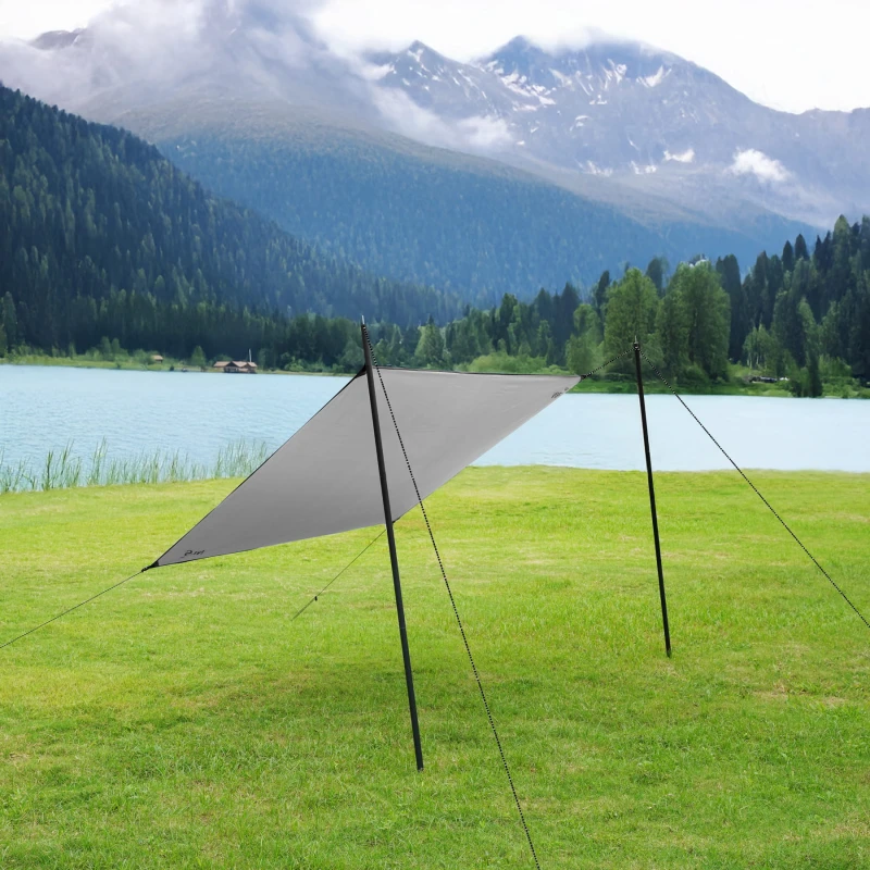 TARP PŁACHTA BIWAKOWA KEMPINGOWA 230X140 CM NIEBIESKI NILS CAMP NC17111
