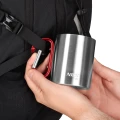 KUBEK KEMPINGOWY Z KARABIŃCZYKIEM 300 ML STAL NIERDZEWNA CZERWONY NILS CAMP NC17110