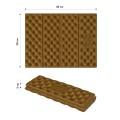 KARIMATA KEMPINGOWA DO SIEDZENIA Z PODBICIEM ALUMINIOWYM +IXPE 40 CM BRĄZOWA NILS CAMP NC17105