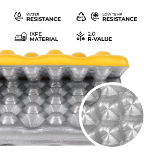 KARIMATA KEMPINGOWA DO SIEDZENIA Z PODBICIEM ALUMINIOWYM +IXPE 40 CM ŻÓŁTA NILS CAMP NC17105