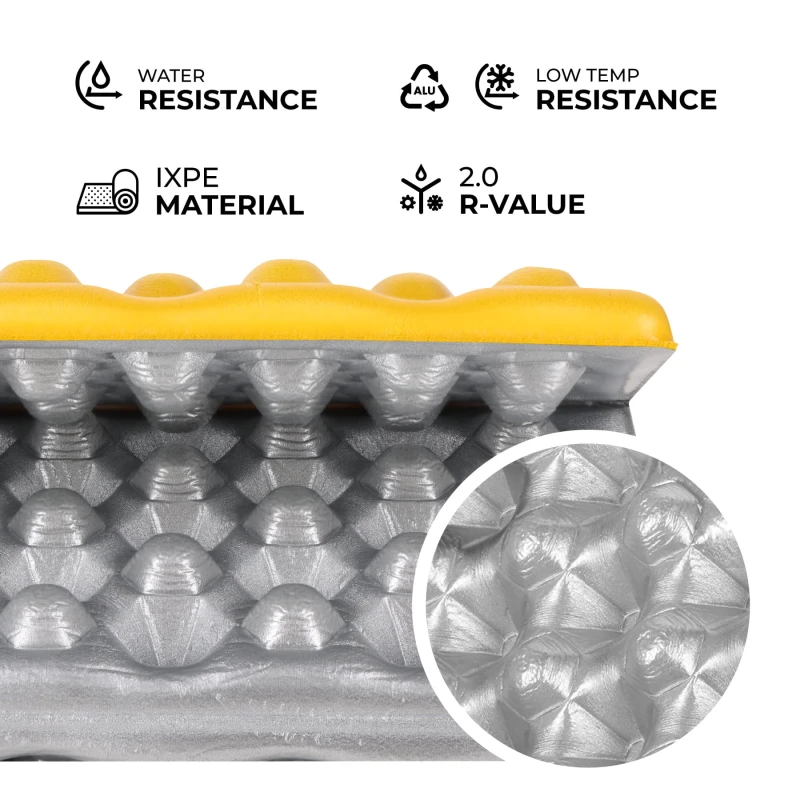 KARIMATA KEMPINGOWA DO SIEDZENIA Z PODBICIEM ALUMINIOWYM +IXPE 40 CM ŻÓŁTA NILS CAMP NC17105