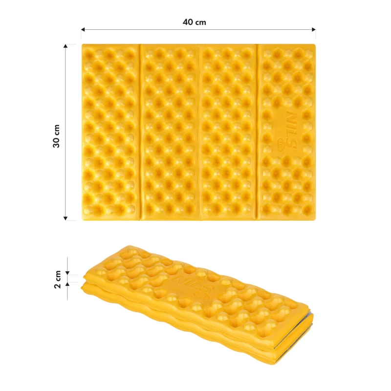 KARIMATA KEMPINGOWA DO SIEDZENIA Z PODBICIEM ALUMINIOWYM +IXPE 40 CM ŻÓŁTA NILS CAMP NC17105