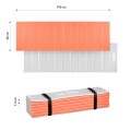 KARIMATA SKŁADANA TURYSTYCZNA Z PODBICIEM ALUMINIOWYM + XPE 195 CM POMARAŃCZOWA NILS CAMP NC17103