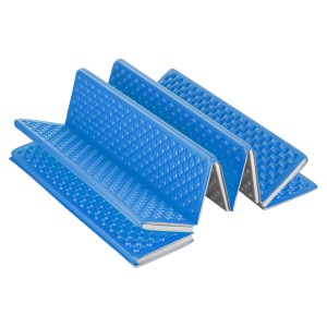 KARIMATA SKŁADANA TURYSTYCZNA Z PODBICIEM ALUMINIOWYM + XPE 195 CM NIEBIESKA NILS CAMP NC17103