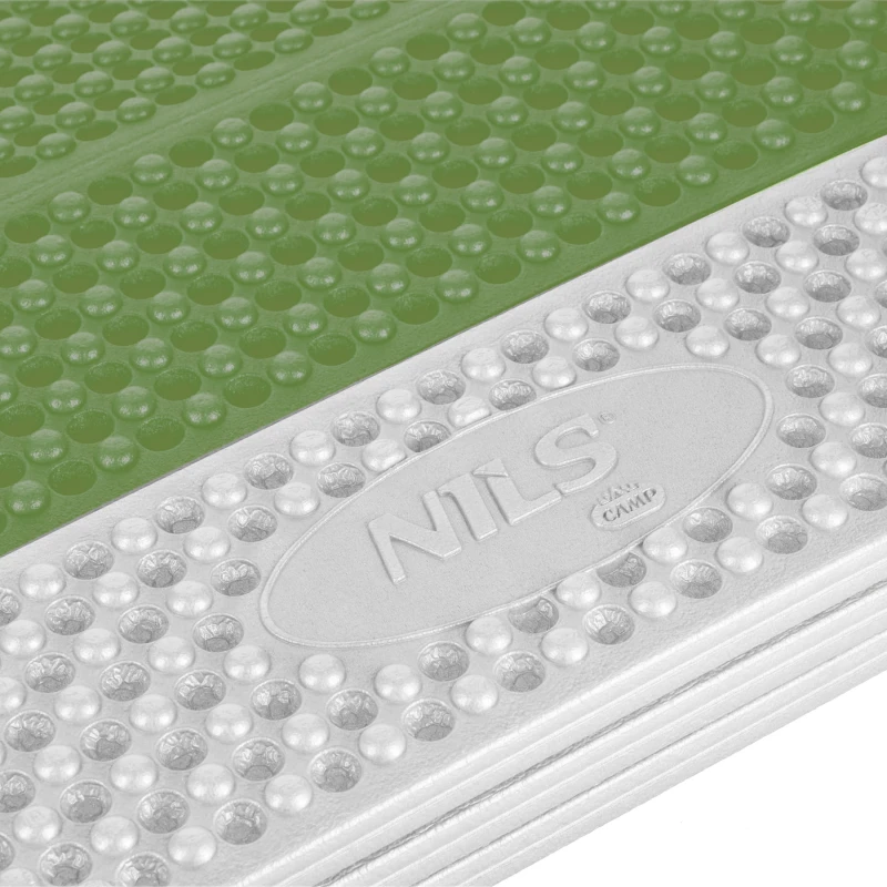 KARIMATA SKŁADANA TURYSTYCZNA Z PODBICIEM ALUMINIOWYM + XPE 195 CM ZIELONA NILS CAMP NC17103