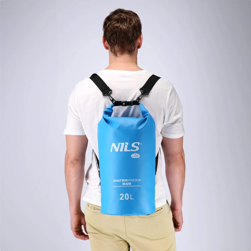 WOREK WODOODPORNY JASNY NIEBIESKI 20L NILS CAMP NC1703