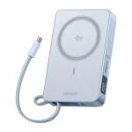 Powerbank magnetyczny 10000mAh Ugreen MagFlow PB773, Qi2 25W (szary)