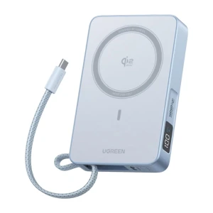 Powerbank magnetyczny 10000mAh Ugreen MagFlow PB773, Qi2 25W (szary)