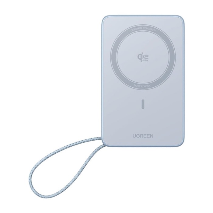 Powerbank magnetyczny 10000mAh Ugreen MagFlow PB773, Qi2 25W (szary)