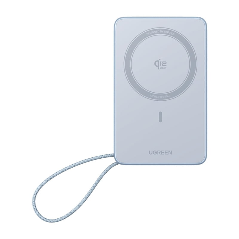 Powerbank magnetyczny 10000mAh Ugreen MagFlow PB773, Qi2 25W (szary)