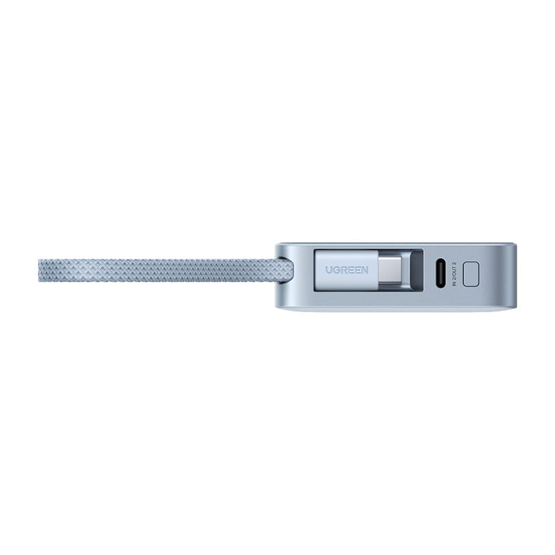 Powerbank magnetyczny 10000mAh Ugreen MagFlow PB773, Qi2 25W (szary)