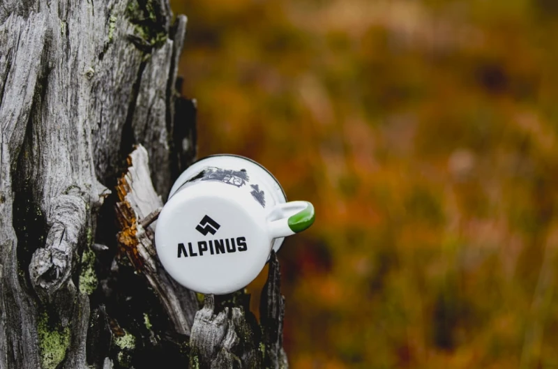 Kubek emaliowany Alpinus niedźwiedź 350ml