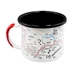 Kubek emaliowany Alpinus MAPA 350ml