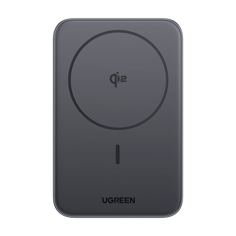 Powerbank magnetyczny 10000mAh Ugreen PB763, Qi2, USB-C, 20W (czarny)