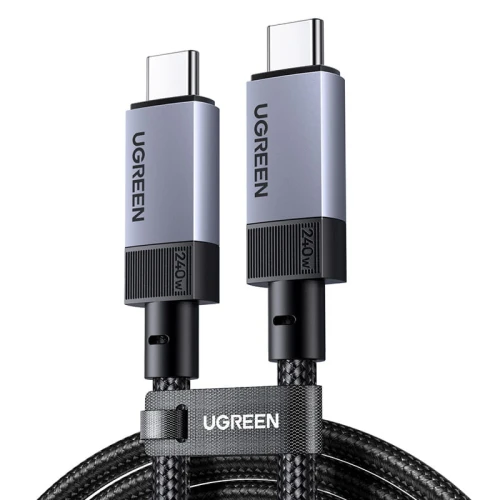 Kabel USB-C / USB-C USB4 Gen 3 Ugreen L705, 240W, 40Gbps, 1m (gwiezdna szarość)