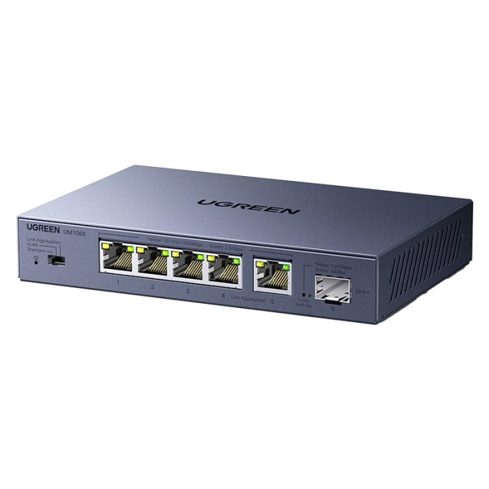 Przełącznik sieciowy Ugreen CM753, 6-portowy, 2.5 Gigabit Ethernet