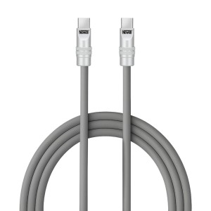 Kabel Newell USB-C - USB-C 100 W, 2 m, silikonowy, szary
