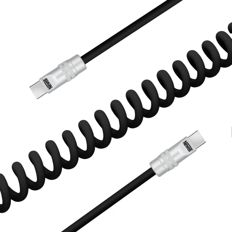 Kabel Newell USB-C - USB-C 100 W, 1,5 m, silikonowy, spiralny, czarny_03_HD.jpg