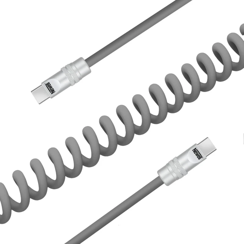 Kabel Newell USB-C - USB-C 100 W, 1,5 m, silikonowy, spiralny, szary_03_HD.jpg