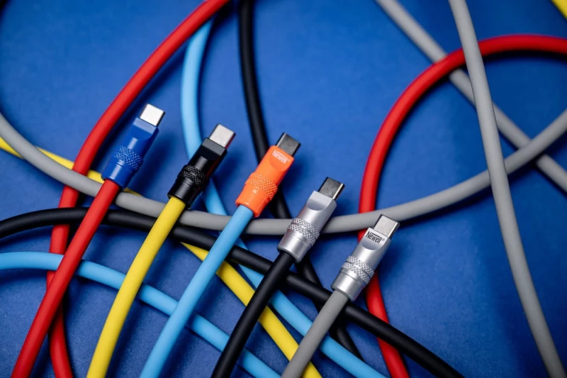 Kabel Newell USB-C - USB-C 100 W, 1,5 m, silikonowy, spiralny, szary_15_HD.jpg