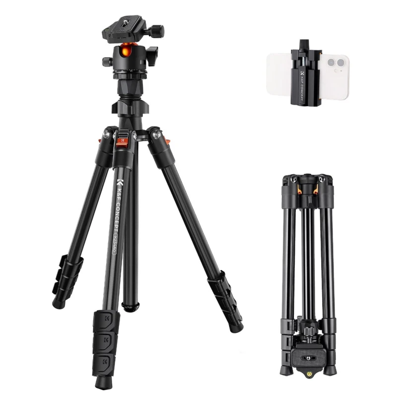 Statyw K&F Concept K234A0 z głowicą kulową BH-28L i uchwytem na telefon_04_HD.jpg