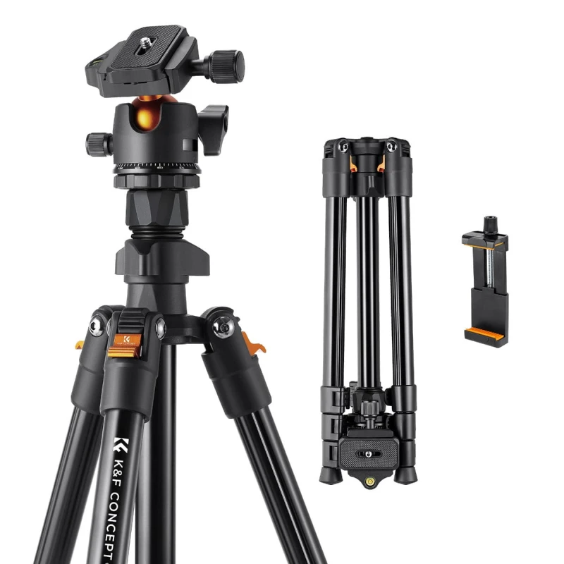 Statyw K&F Concept K234A0 z głowicą kulową BH-28L i uchwytem na telefon_05_HD.jpg