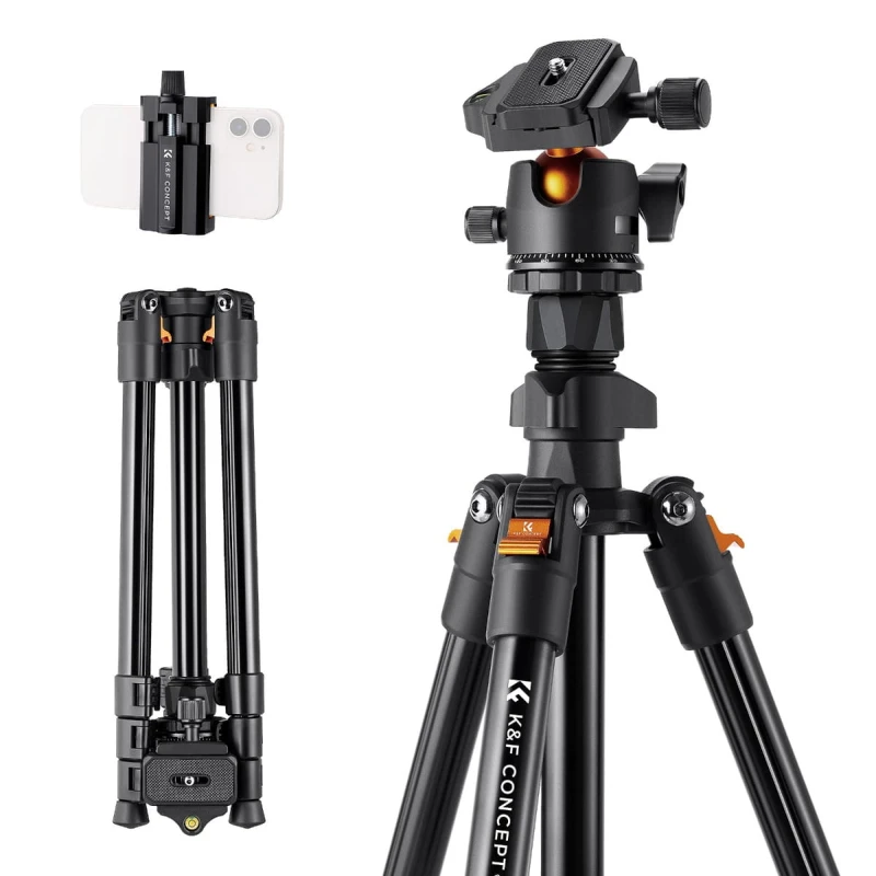 Statyw K&F Concept K234A0 z głowicą kulową BH-28L i uchwytem na telefon_06_HD.jpg
