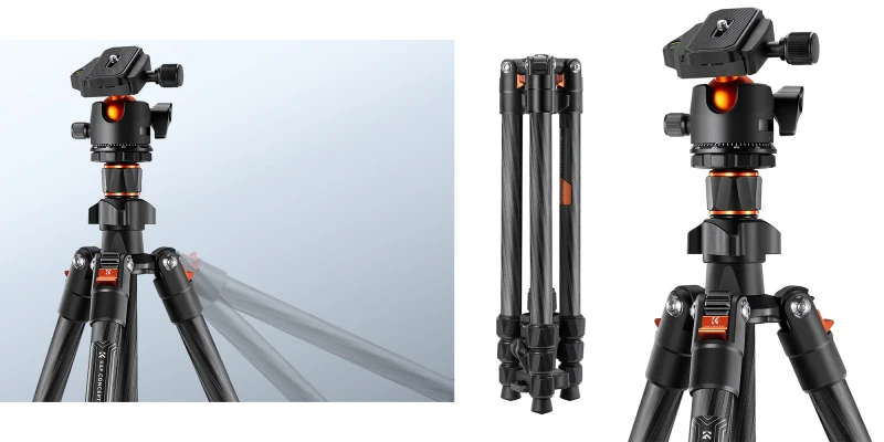 Grafika - Statyw K&F Concept K-series K254C2 z głowicą kulową_05.jpg